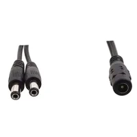 Cable Divisor de Alimentación CC 5.5x2.1mm 1 Entrada 2/4/8 Salidas, Adaptador de Cámara IP POE, Cable de Extensión para Probador de CCTV