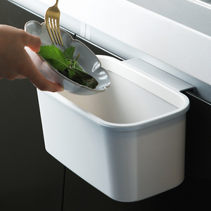 Tempat sampah gantung plastik penghemat ruang Logo kustom ember penyimpanan pembuangan limbah untuk Dapur & kamar mandi dengan Logo khusus - Product Image 1