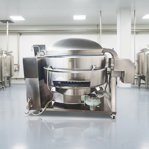 Mezclador de Gas Automático Inclinable a Precio de Fábrica para Alimentos y Productos Químicos, Olla Mezcladora Inclinable a Gas para Cocinar Dulces, Salsas y Arroz - Product Image 1