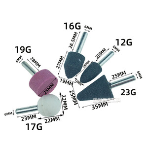 Pierres à aiguiser de haute qualité, ensemble de 5 pierres montées pour accessoires de meuleuse électrique, tête de meulage en céramique, polissage - Product Image 3