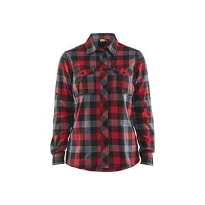 BLAKLADER - 320911525699L Camisa de franela para mujer Rojo/Negro-EAN 7330509776094 CAMISAS DE TRABAJO - Product Image 1