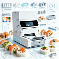 Macchina Automatica per la Preparazione di Sushi, Attrezzatura Commerciale per Modellare Sushi per Ristoranti Giapponesi e Workshop di Sushi