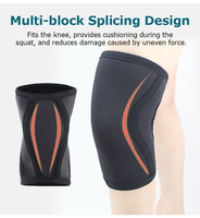 Genouillères de compression en néoprène pour haltérophilie, musculation, squat, avec logo personnalisé, 5 mm, 7 mm