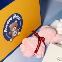 Boîtes à poupées magnétiques personnalisées avec logo, pelliculage brillant, emballage en carton de luxe pour jouets d'enfants, ours en peluche, cadeau souvenir pour bébé