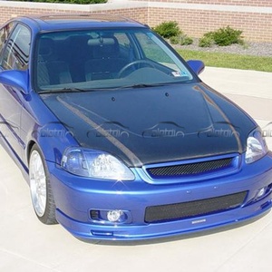 Cubierta de Capó de Motor de Fibra de Carbono Tipo ZERO para Honda Civic EK 6TH Type R Si Upgrade, 1998-2000 - Product Image 3