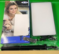 Vente en gros 24 pouces LED vidéo panneau lumineux maquillage éclairage trépied support lampe de photographie à intensité variable