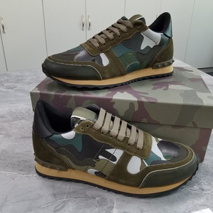 DSYX Baskets de créateur pour femme de haute qualité, avec empeigne en maille, motif camouflage, semelle épaisse cloutée, pour la course et l'extérieur - Product Image 2