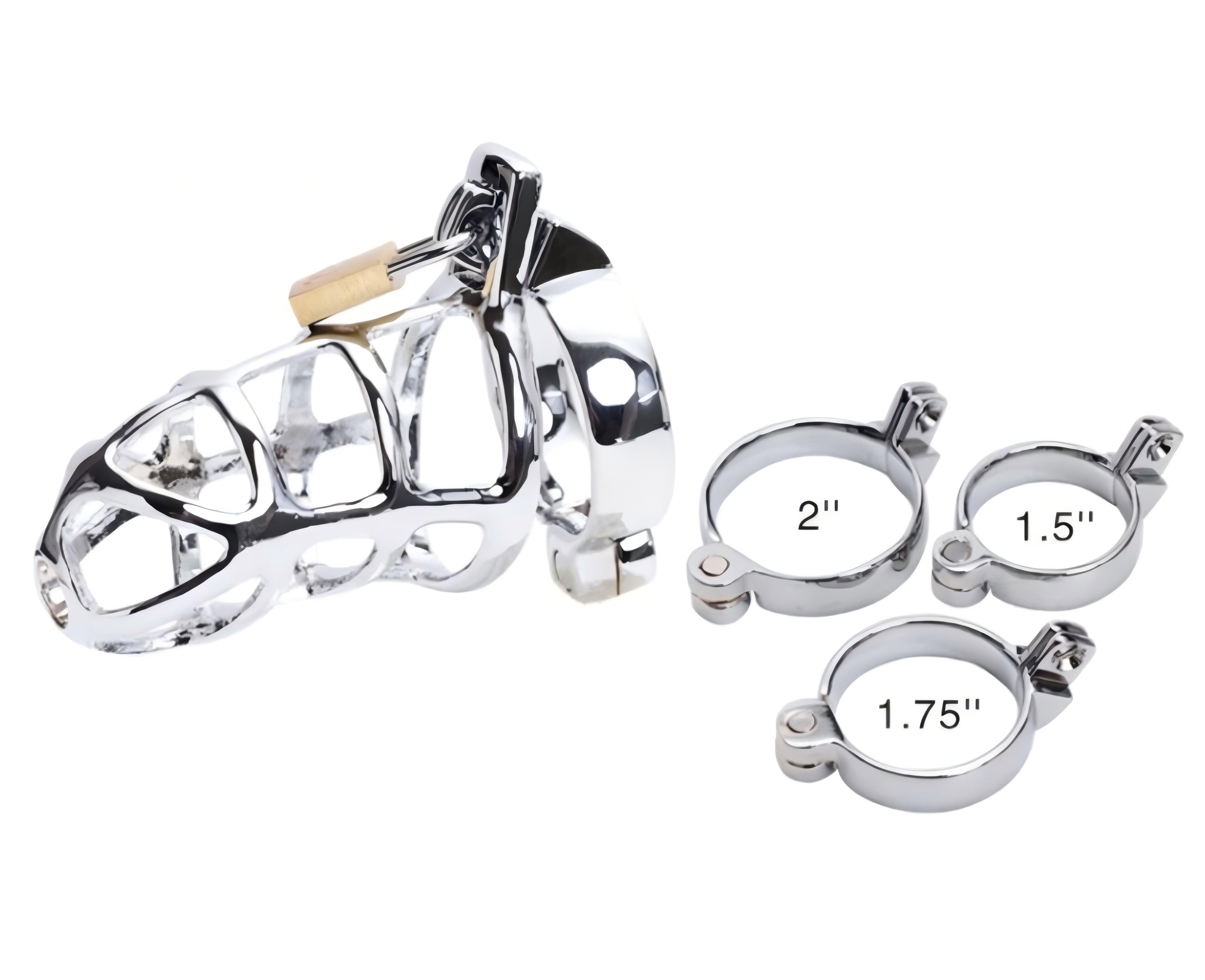 LOVE Adult sex toy wholesale shop. A Stainless steel chastity cage with 3  Sizes Rings and Invisible Lock.ale Chastity Cock Cage.| Alibaba.com