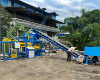 Machine à blocs automatique QT4-25, machine à fabriquer des briques en béton avec presse vibrante pour blocs creux, pleins, pavés et blocs emboîtables