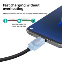 Kabel Pengisian Daya Magnetik PD 100W Aluminium Alloy Nylon USB-C USB-C Pengisian Cepat Transfer Data 1m Konduktor Tembaga Murni