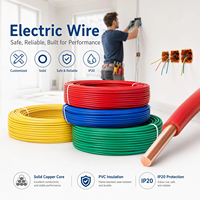 Cable Eléctrico H07V-K H07V-R H07V-U para Instalaciones Domésticas y de Edificios, Cable de Cobre con Aislamiento de PVC, Núcleo Único de Cobre