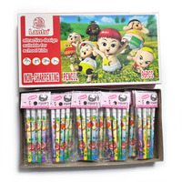 Venta al por Mayor de Lápices Mecánicos Ecológicos con Diseño de Frutas de Dibujos Animados, Set de Papelería Bonita para Escribir, para Estudiantes y Niños, Venta al por Mayor, Borrador Negro