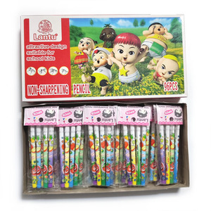 Venta al por Mayor de Lápices Mecánicos de Plástico Ecológico con Diseño de Frutas de Dibujos Animados, Bonitos Artículos de Papelería para Estudiantes y Niños - Product Image 1