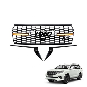 Calandre avant noire brillante de style GR-Sport de luxe pour Land Cruiser <span class=keywords><strong>PRADO</strong></span> 2018-2023 avec logo LED éclairé compatible radar TSS - Product Image 3