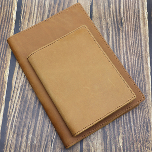 Couverture de carnet d'exercices créative de haute qualité, organisateur Filofax artisanal, rechargeable, agenda en cuir véritable A5, carnet de poche - Product Image 5