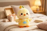 Peluche personnalisée sur mesure, jouet en peluche doux en forme de poulet de dessin animé pour présentation en magasin, ODM OEM