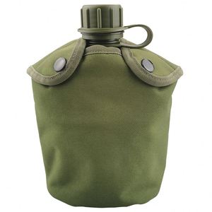 Botella de agua de cantina con muestra gratis, botella de agua de plástico con taza de lona, botella de agua con bolsa de camuflaje para senderismo y camping - Product Image 2