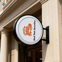 Maßgefertigter Rechteckiger Hochleuchtender LED-Vakuumgeformter Leuchtkasten Doppelseitiges Outdoor-Acryl-Shop-Logo Hängende Werbung