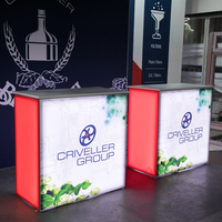 Tissu professionnel à sublimation parfaite, 1 pièce, usine professionnelle, promotion, exposition, comptoir et table d'éclairage led