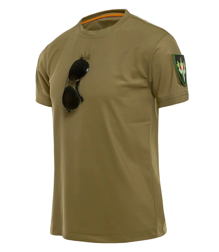 Ordu kısa kollu giyim askeri Polyester hızlı kuruyan t-shirt dayanıklı Tee asker nefes T Shirt