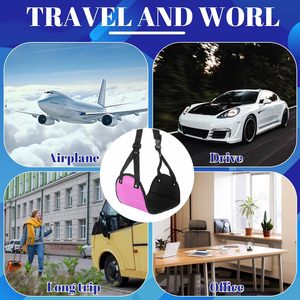 Hamaca Reposapiés Portátil de Poliéster para Viajes en Avión, Autobús, Tren, Oficina y Hogar, con Bolsa de Transporte, para Adultos, Reduce la Hinchazón y el Dolor - Product Image 6