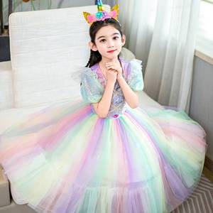 ชุดเจ้าหญิงยูนิคอร์นสำหรับเด็กผู้หญิง ชุดวันเกิด ชุดคอสเพลย์อนิเมะสำหรับเด็ก - Product Image 3