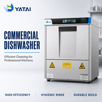 Lave-vaisselle industriel professionnel encastrable sous comptoir en acier inoxydable pour cuisine commerciale