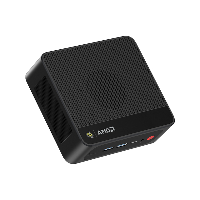 Beelink Mini PC AMD Ryzen 7 7735U 8 Cores Win 11 Pro Gaming Computer 2.5G LAN HDMI Type-C Office Desktop PC Single Pack