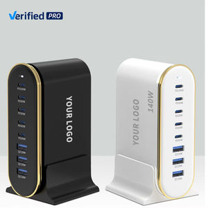 <span class=keywords><strong>Chargeur</strong></span> universel TKT <span class=keywords><strong>140W</strong></span> GaN LED à 8 ports, station de charge de bureau, <span class=keywords><strong>chargeur</strong></span> mural ABS, prise US, téléphone, ordinateur portable, type complet EU - Product Image 2