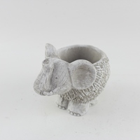 Pot de fleurs en ciment pas cher, motif lapin de dessin animé, design animal mignon, pour plantes succulentes et cactus, pour jardin extérieur