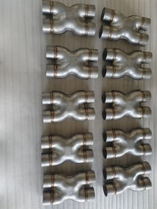 ท่อไอเสียสแตนเลสแบบ X-Type ข้อต่อเชื่อม 4 ทาง แบบ Universal Fit  ผิวแบบดิบ สำหรับท่อไอเสียรถยนต์ - Product Image 5