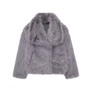 Veste en fourrure réversible de haute qualité pour femmes pour manteau de fourrure de lapin d'hiver avec rembourrage en coton vêtements mode - Product Image 6