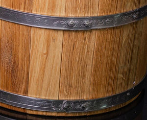 天然本物のオークバスバケットサウナアクセサリー木製バケツ木製サウナ取鍋付き - Product Image 2