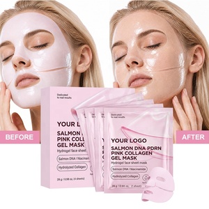 Maschera in Gel di Collagene Rosa con DNA di Salmone PDRN, Acido Ialuronico e Peptidi per la Cura del Viso, Etichetta Privata - Product Image 5