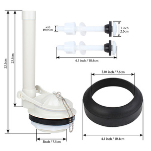 Válvula de descarga para inodoro Aojiele de 3 pulgadas con anillo de sellado y tornillos para piezas de repuesto del tanque del inodoro - Product Image 1