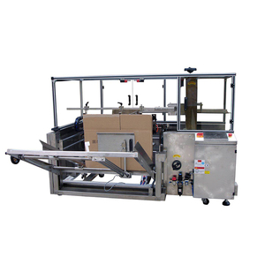 Elektrische Kartonaufrichter- und Öffnungsmaschine aus Edelstahl mit Bodenklebebandverschließer für Getränke- und Chemieverpackungen, zahnradgetrieben - Product Image 1