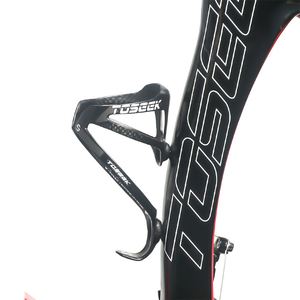 TOSEEK Portaborraccia <span class=keywords><strong>Bici</strong></span> in Fibra di Carbonio 3K Grigio/Bianco, Supporto Borraccia <span class=keywords><strong>Bici</strong></span> in Carbonio Pieno, Componenti <span class=keywords><strong>Bici</strong></span> - Product Image 3