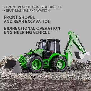 Huina 1579 RC coche camión 2 vías excavadora Control remoto carretilla elevadora ingeniería coche 1:14 modelo RC excavadora - Product Image 6