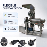 Presse à vis robuste pour usage intensif, extracteur de jus commercial avec moteur de 4,4 kW et poids de 140 kg pour les bars à jus