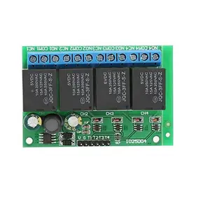 Relay module, 4-channel flip-flop DC 12V Bistable automatic lock relay module Low pulse trigger Relay 6-24VDC