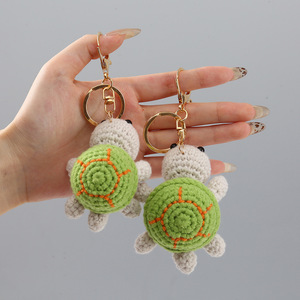 Amigurumi <b>Toy</b> Mini Stuffed Animal Little Turtle Crochet Keychain Handmade Marine Animal Sea Turtle Crochet Knitted Keychain Doll - Product Image 5