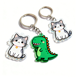 Sinh thái thân thiện Keychain Acrylic quyến rũ tùy chỉnh bán buôn Chất lượng cao dễ thương phim hoạt hình Acrylic vòng chìa khóa tùy chỉnh - Product Image 4