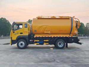 รถดูดสิ่งปฏิกูล FOTON ขนาด 13000 ลิตร แยกส่วนบรรทุกน้ำสะอาด 4 ลูกบาศก์เมตร และถังน้ำเสีย 9 ลูกบาศก์เมตร ระบบทำงานคู่ อุปกรณ์สุขาภิบาลเทศบาล - Product Image 5