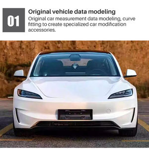 Pièces de carrosserie automobile pare-chocs avant automobile extérieur anti-collision pare-chocs avant version primaire pour <span class=keywords><strong>Tesla</strong></span> nouveau modèle <span class=keywords><strong>3</strong></span> 2024 - Product Image 5