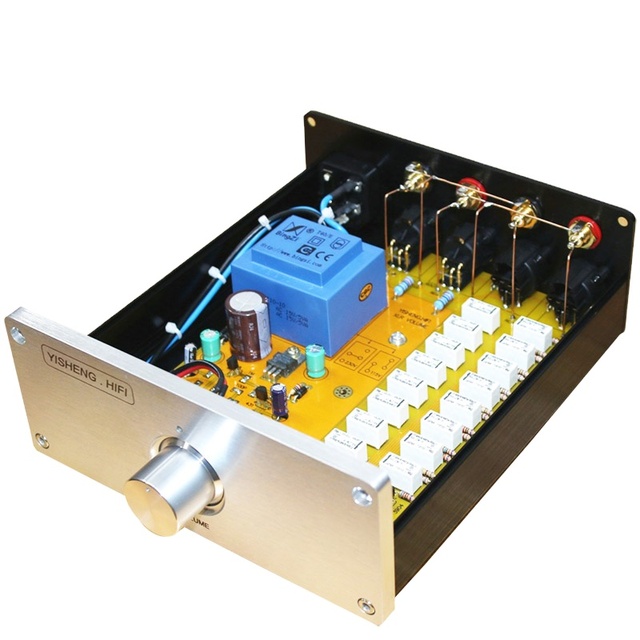 PACKBOXPRICE High-end Relay Volume Control Board Balance Potentiometer Preamp Passive Preamp Adjust Board Adjusts Volume