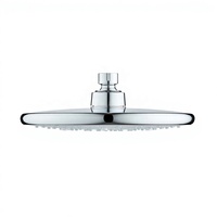 Cabezal de Ducha de Lluvia Redondo de 8 Pulgadas, Moderno y Minimalista, Superficie Cromada Pulida, Fácil Instalación para Baño de Apartamento