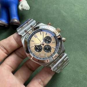 Montres pour hommes, montre chronographe de luxe, quartz, or rose, acier inoxydable 316L, mouvement japonais VK, montre pour homme, Orologi - Product Image 2