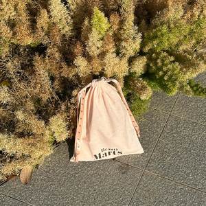 Wholesale Promotional Cotton <b>Drawstring</b> Dust Bag Eco Friendly Dust <b>Pouch</b> With Printed Ribbon - Product Image 3