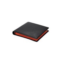 Dompet kulit asli pria bisnis tipis mewah dengan penghalang RFID desain lipat slot kartu banyak & kantong koin ritsleting hadiah