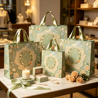 Sac en papier haut de gamme à thème zodiacal avec poignée en ruban gaufré 3D, sac de shopping écologique personnalisé avec logo imprimé